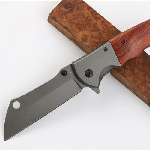 DA104 Pocket Knife 5Cr13Mov Blade 420 Steel+walnut Handle Essential Item for Outdoor Hiking and Camping Field Fishing Knife
