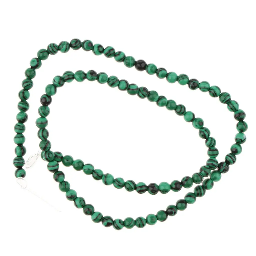 1 Strand Natural Green Malachite Round S Loose Beads 4-10mm