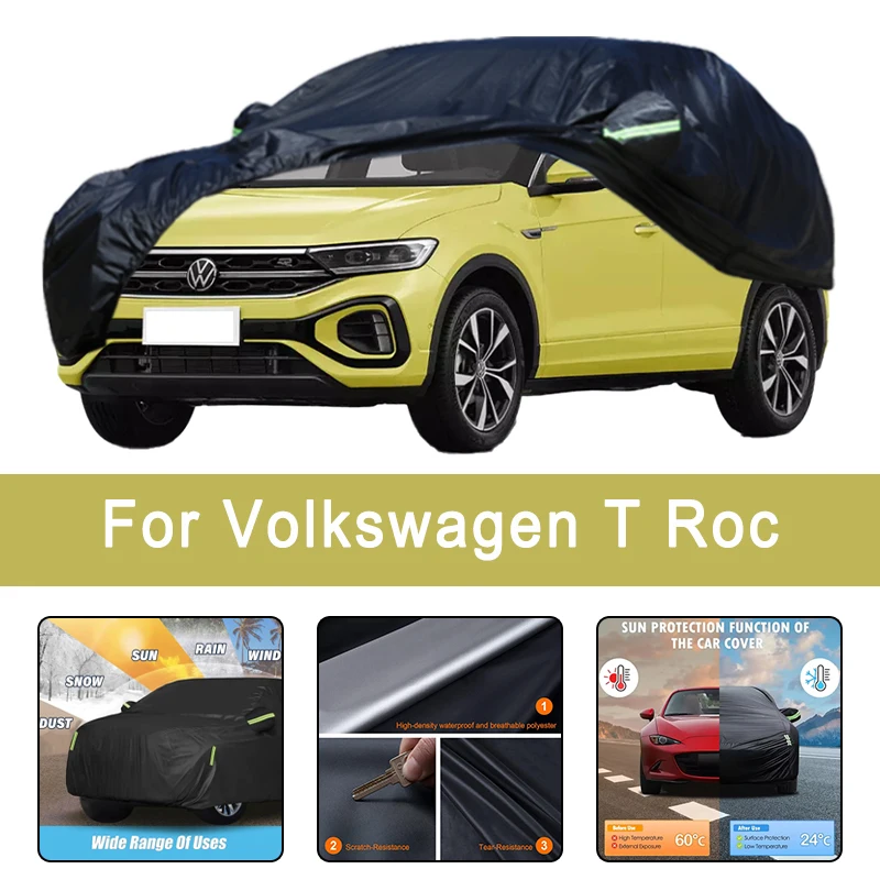 

For Volkswagen T Roc All-Weather Car Covers 6-in-1 Waterproof Dustproof UV Proof Snowproof Scratch Resistant Protection