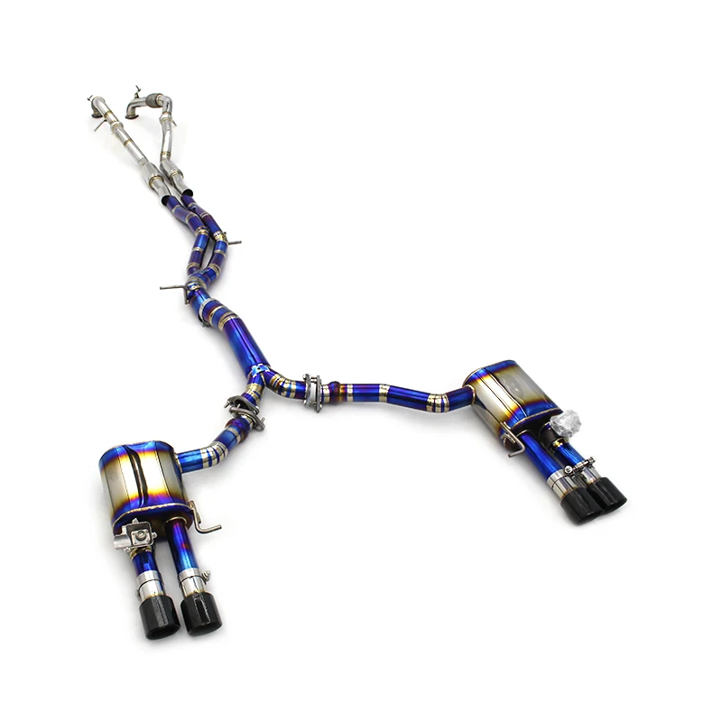 YD Performance Titanium Pipes Exhaust For Audi S4/S5 B9 3.0T 2019-2023 Valvetronic Muffler Catback Exhaust System
