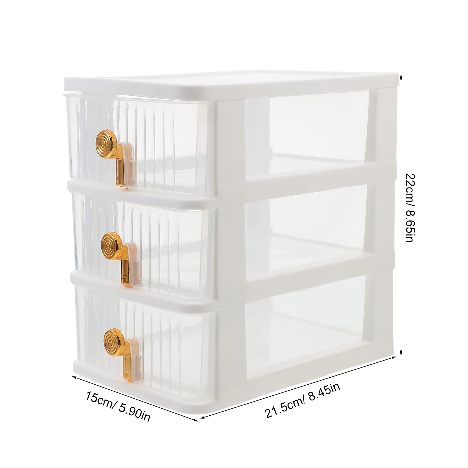 Desk Drawer Box Desktop Organizer Clear Compact Storage Case for Pens Headphones Chargers Office Supplies Storage Organizer