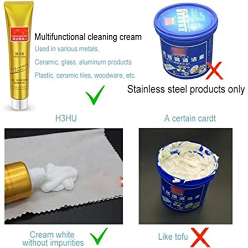 新しい金属ポリッシャークリームシルバークリーナー,すべての金属研磨,銅,クロム磁器ジュエリー,金属研磨