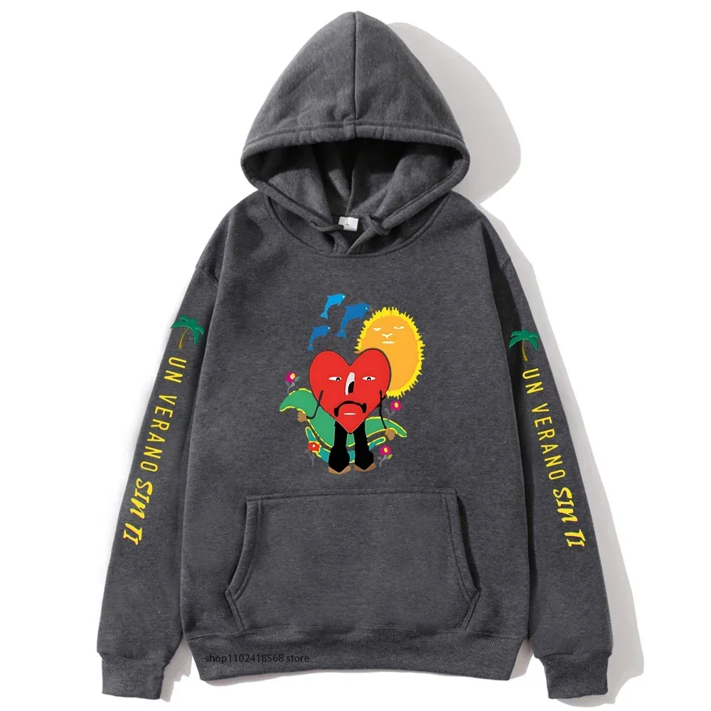 موضة باد الأرنب هوديس UN VERANO SIN TI الرسومات بلوزات للجنسين الهيب هوب ملابس النساء هودي الرجال الشتاء الصوف البلوفرات #5