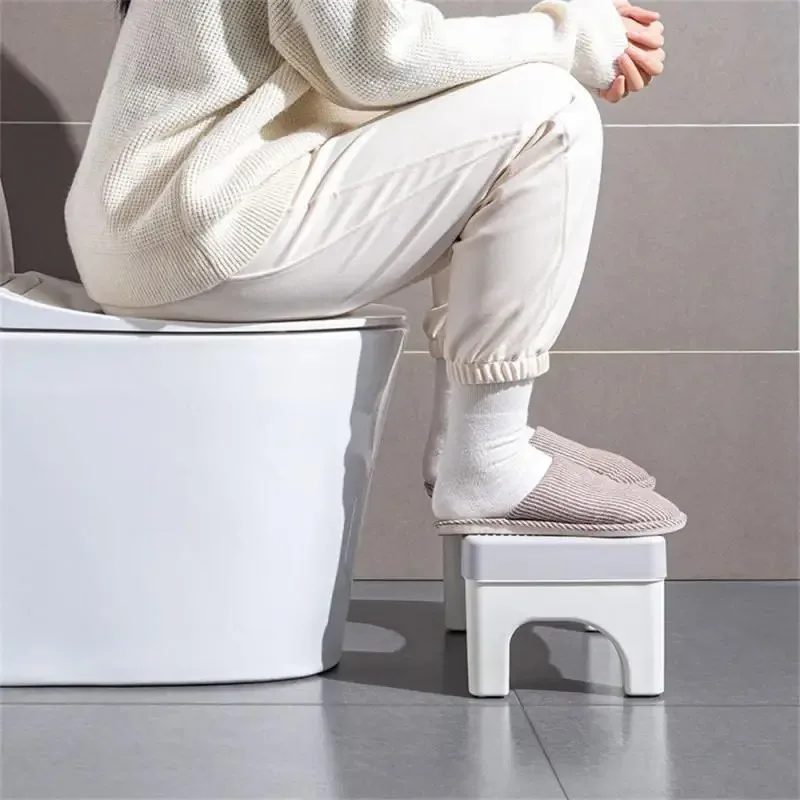 Toilet Potty Stool For Duty Plastic Portable Squatting Poop Foot Stool Bathroom Non-Slip Toilet Assistance Step Stool image 3