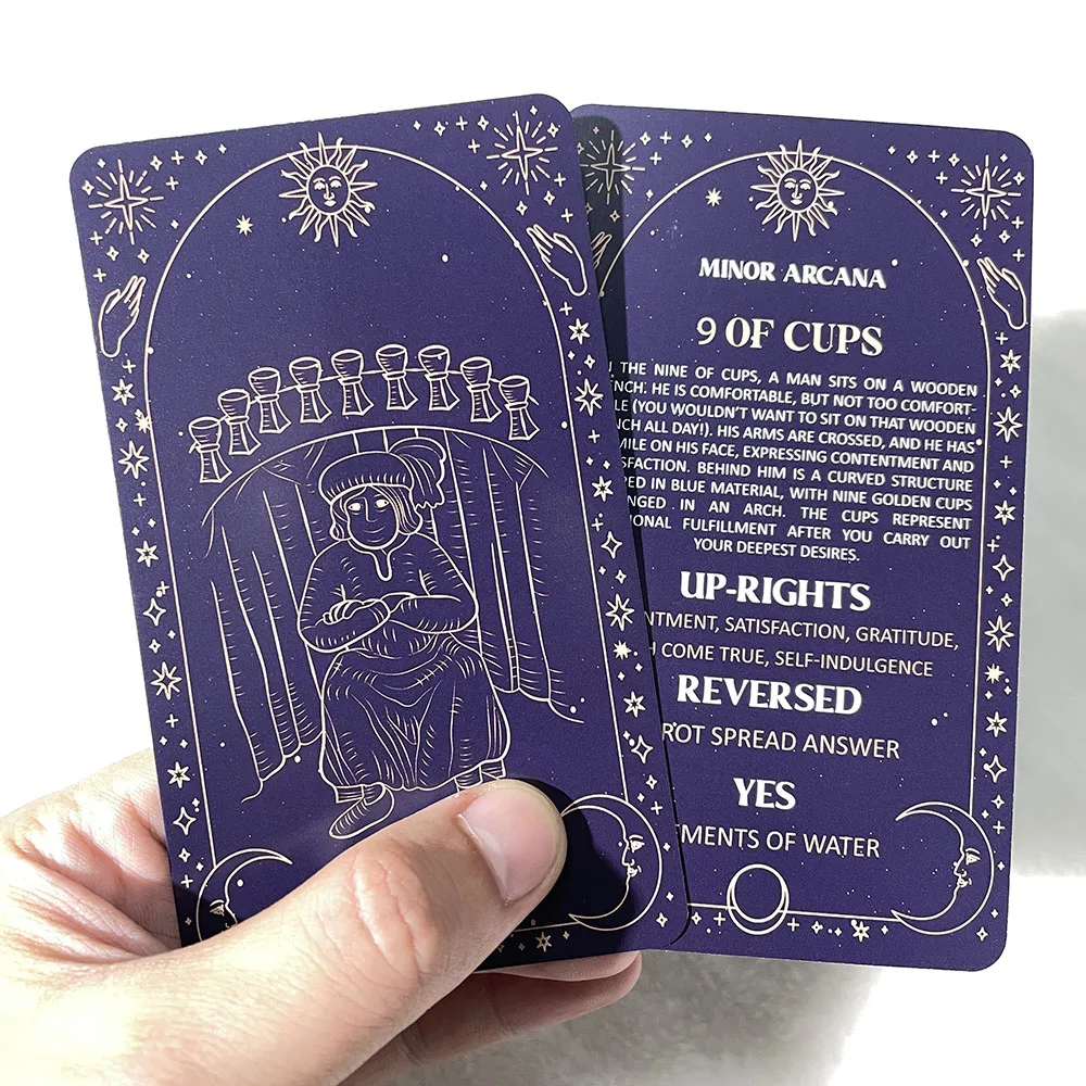 Classical Tarot Cards For Beginners, Radiant Wisdom Tarot Deck, 78-Cards With PDF Guidebook, Taro, Tarot Decks Unique, 12x7cm