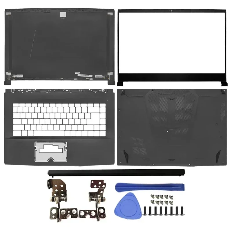 ل MSI Bravo15 MS-16WK جديد أجهزة الكمبيوتر المحمولة الإطار العلوي حافظة كمبيوتر محمول LCD الغطاء الخلفي/الإطار الأمامي/غطاء المفصلات/Palmrest/غطاء سفلي