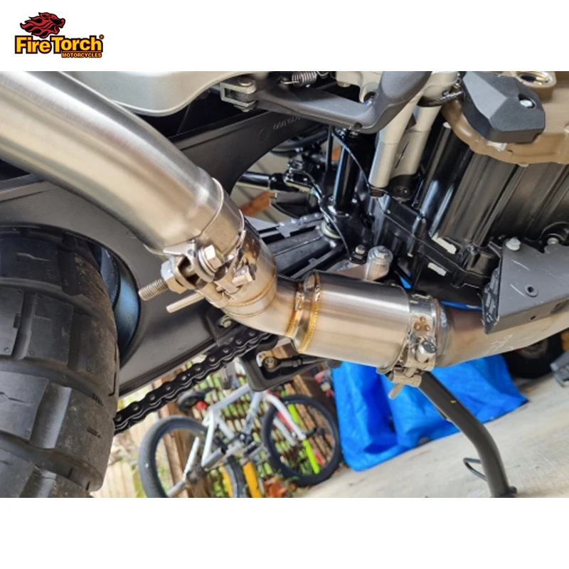 For Husqvarna 401 SVARTPILEN VITPILEN 125 250 2020 2021 Motorcycle Exhaust Escape Modify Mid Link Pipe Connect Original Muffler