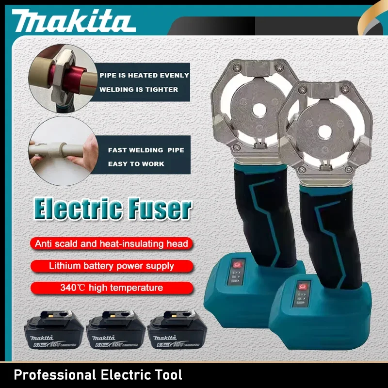 

Makita Electric Pipe Welding Machine Cordless Fuser PPR PE Soldering Iron Plastic Tube PP Heating Hot Melt For 18V Battery