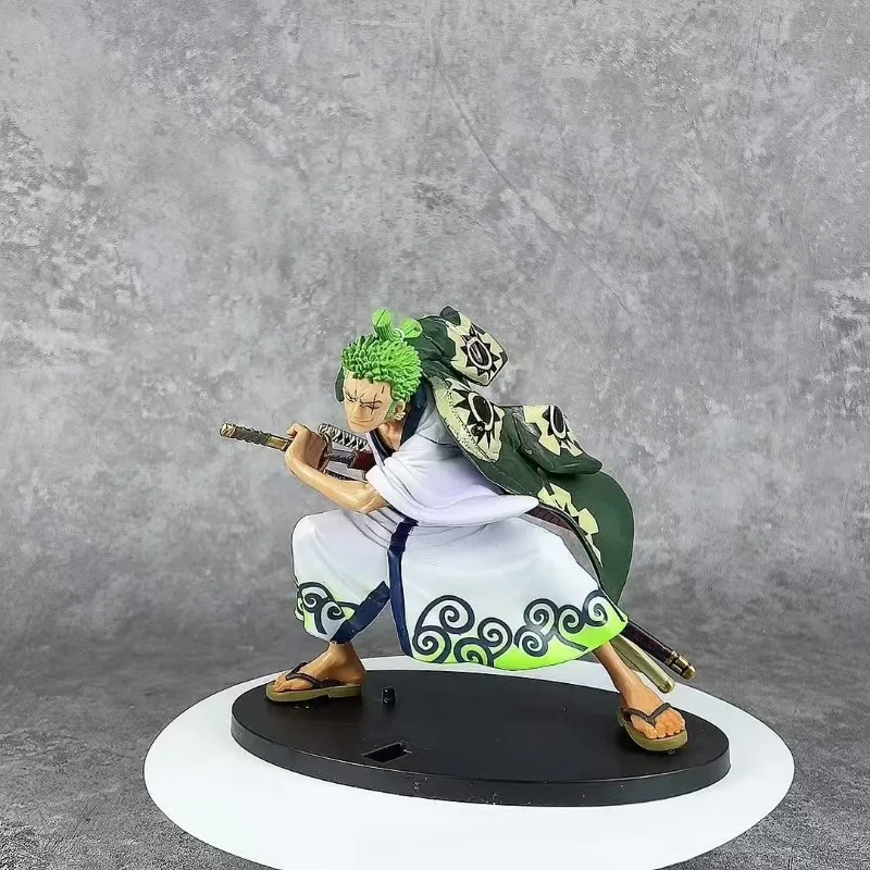 Figura de Anime de una pieza, figuras de acción de Roronoa Zoro, modelo de muñeca, juguetes, estatua, colección, adorno de habitación, regalos de cumpleaños para niños