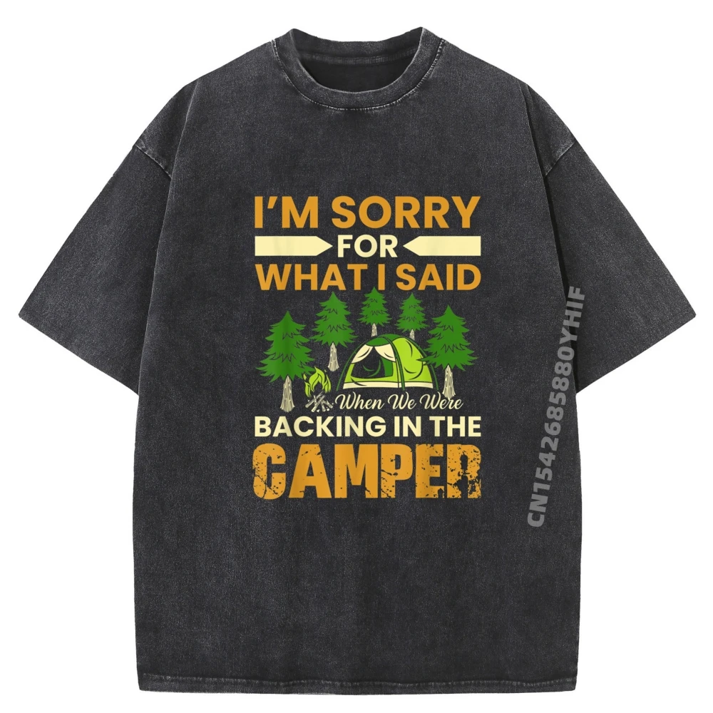 

Я Sorry For What I Said When We Were Backing In The Camper Рубашки с рисунком Мужские рубашки Свободная стираная одежда Марди Гра