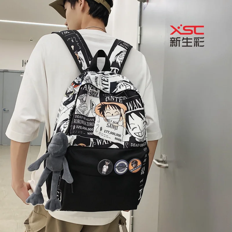 حقيبة ظهر للرجال من قطعة حقيبة ظهر عصرية رائعة مع حقيبة ظهر لطلاب المدارس الثانوية غير قابلة للضرب