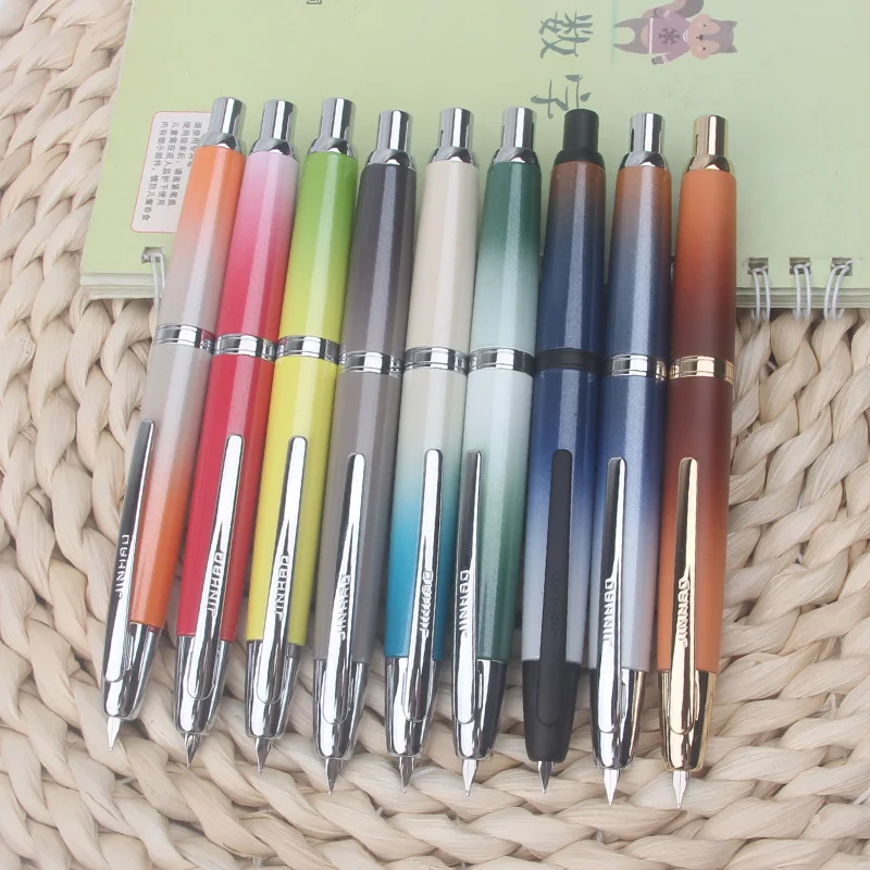 

Ручка-фонтан Jinhao 10 Limited Edition Gradient Coffee с выдвижным механизмом, перьями EF/F и конвертером, для школы и офиса