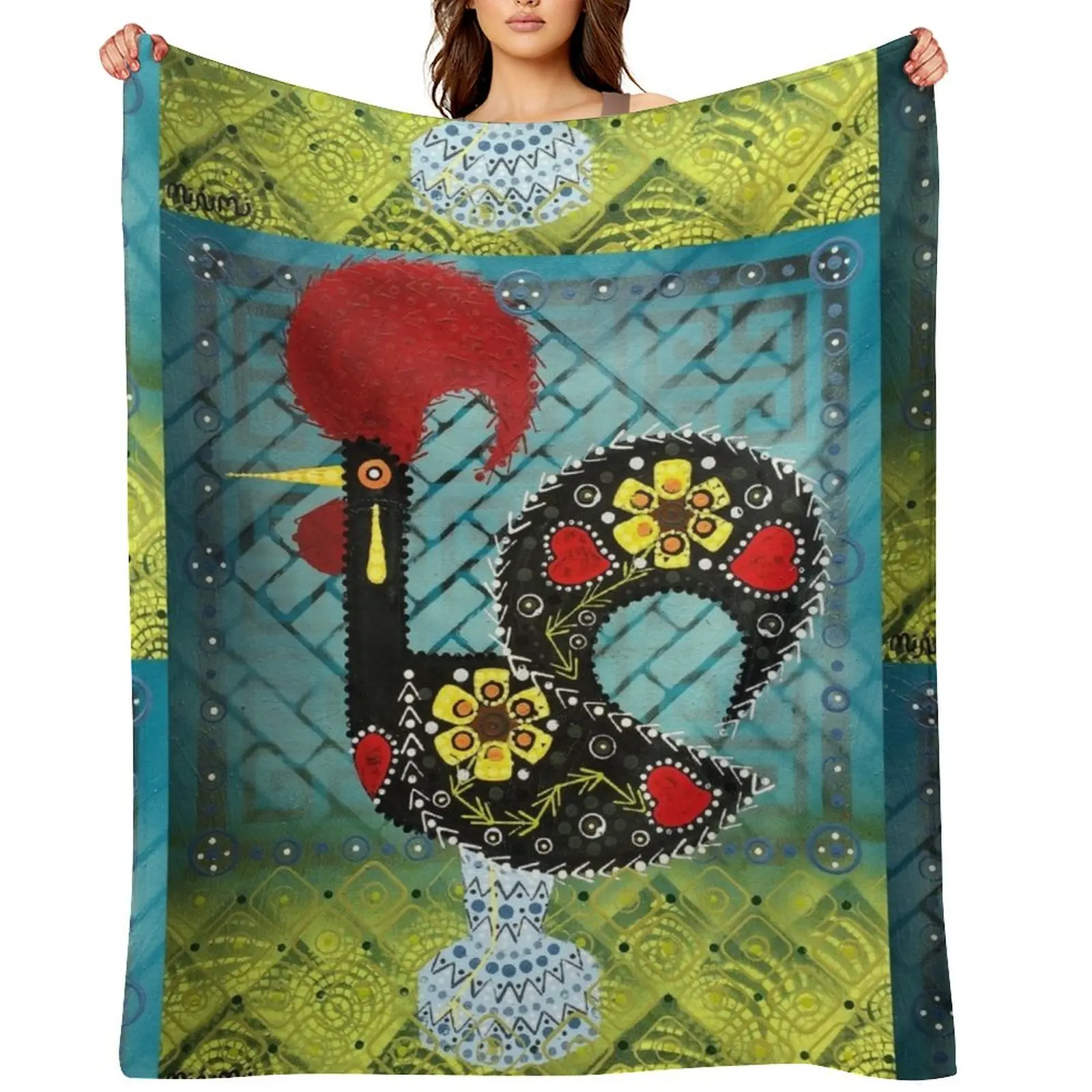 

Portuguese Rooster 8 Throw Blanket Baby anime christmas gifts Luxury Brand Blankets