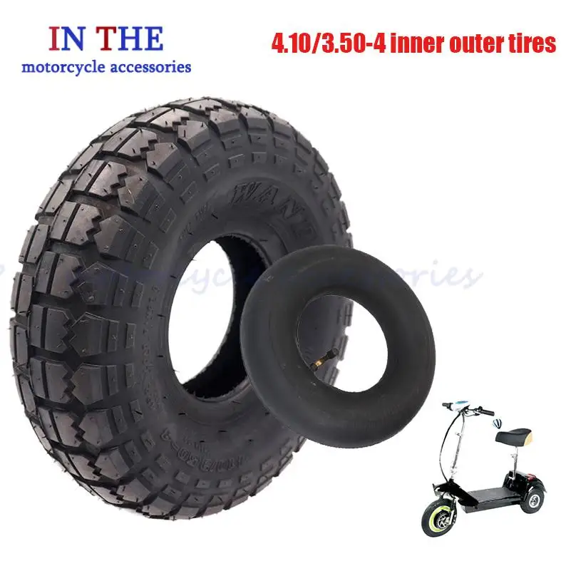 

Высококачественные надувные внутренние и внешние шины 4,10/3,50-4. Подходят для утолщения шин на ручных тележках.