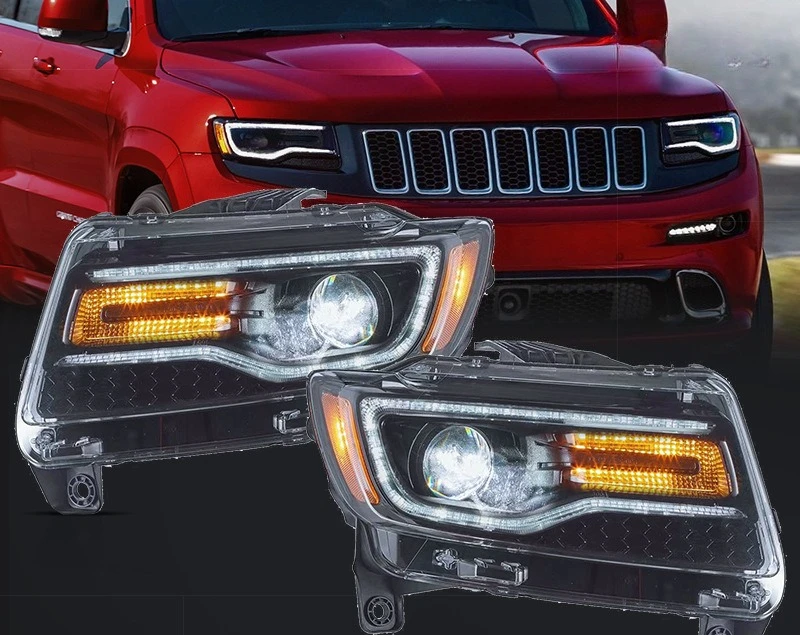 

modified car led headlight assembly streamer steering headlight