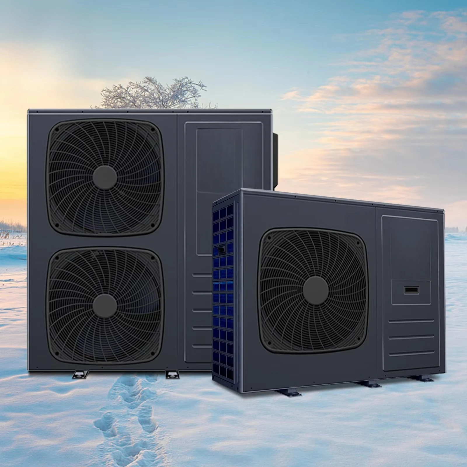 New Low Ambient High Temperature 80c 85c Commercial EVI DC Inverter Air for Household Heating Radiators