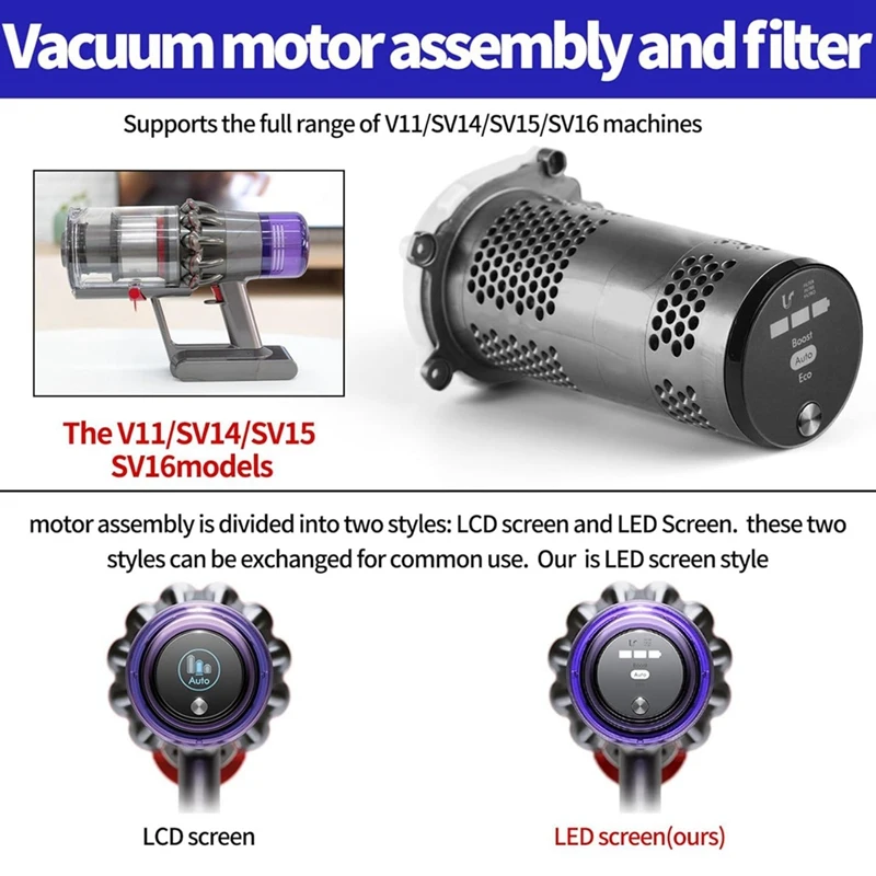 Main Body Motor Assembly For Dyson V11 SV14 Vacuum Cleaner Main Body Assembly Main Body Screws Service Assembly