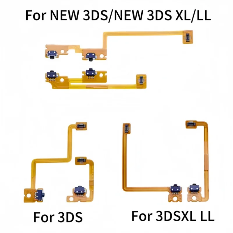 10 مجموعات استبدال L R زر الكابلات المرنة ل 3DS 3DSXL اليسار اليمين التبديل كابل مسطح LR الشريط ل جديد 3DS XL LL إصلاح جزء