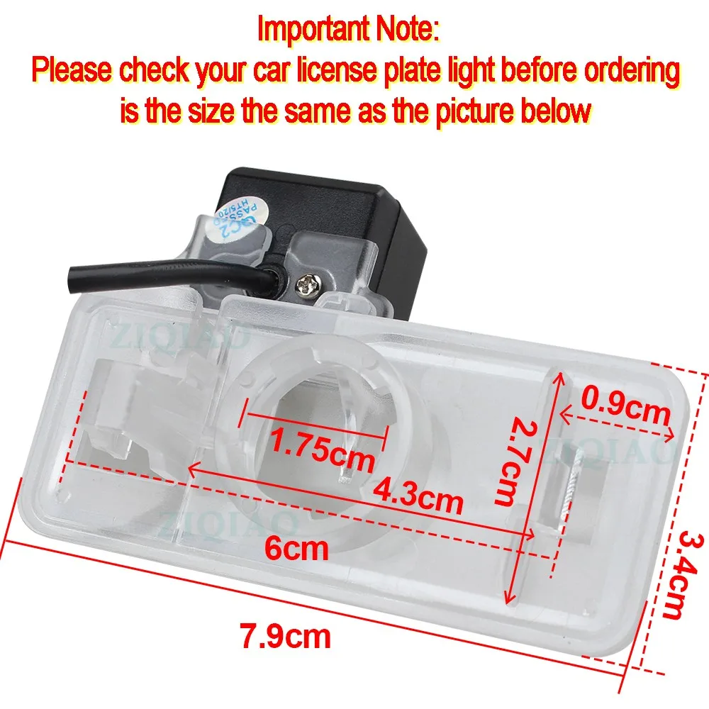 ZIQIAO for Toyota FT86 GT86 Subaru BRZ Forester Impreza Legacy Outback WRX STI XV Crosstrek AHD NTSC Rear Camera HS144