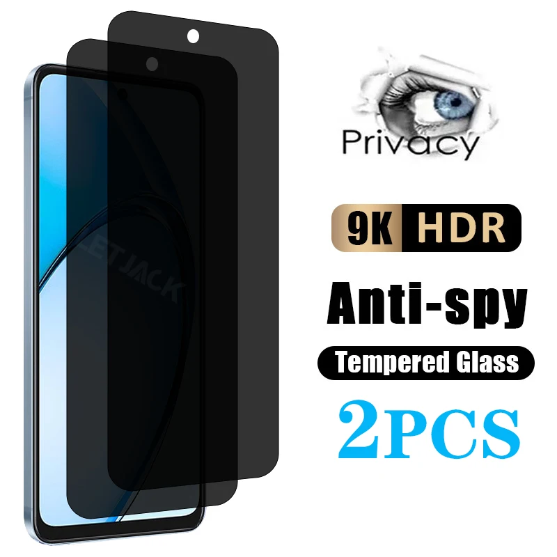 

2Pcs Anti-Spy Tempered Glass For Oppo A60 K12 K12X K11 K11X Privacy Screen Protectors For Oppo Reno 11F 8T 8Z 7Z 6Z 5Z Glass