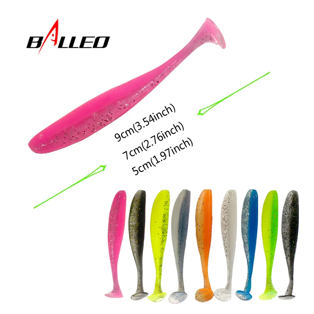 Balleo Easy Shiner – señuelo blando Shad para lucio, 5/7/9 cm