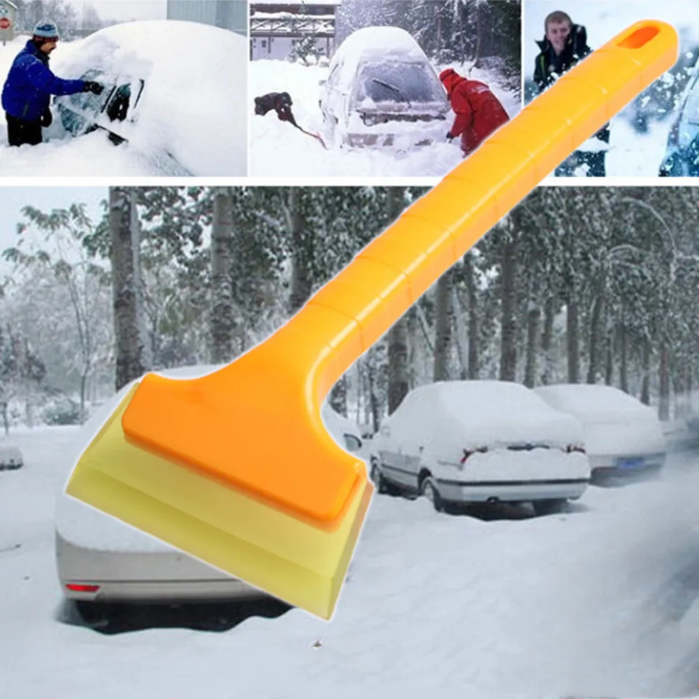 

Long Handle Snow Ice Scraper Glass Removal Clean Tool Auto Car Vehicle Fashion And Useful Convenient Snow Shovels