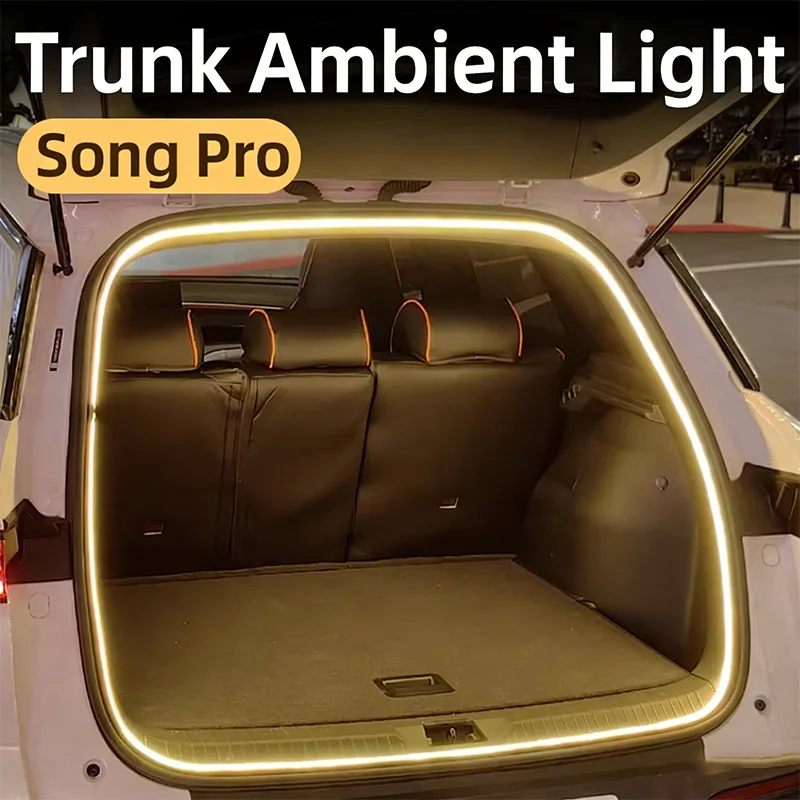 

LED Rear Trunk Light Bar For BYD Song Pro DM-i EV White Warm White Car Trunk Modified Atmosphere Lamp Interior Decorative Light