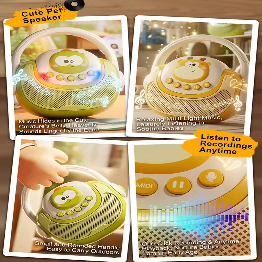 1pcs- Wireless Karaoke Children's Toy Recordable Connect Phone Singing Machine Plastic Music Karaoke Machine Entertainment