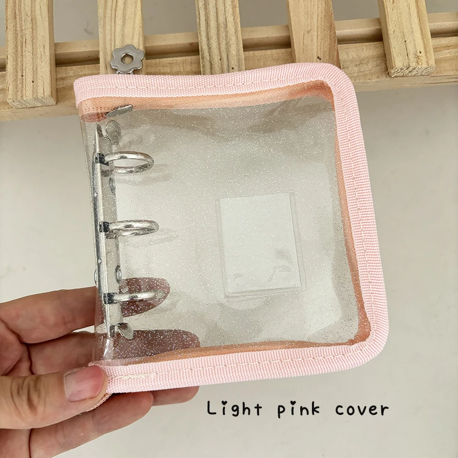 SKYSONIC Neuankömmling 3-Ring-Reißverschluss-Sammelbuch, 20 Nachfüllhüllen, DIY-Foto-Organizer-Buch, Mini-3-Zoll-Fotoalbum – Detail 2