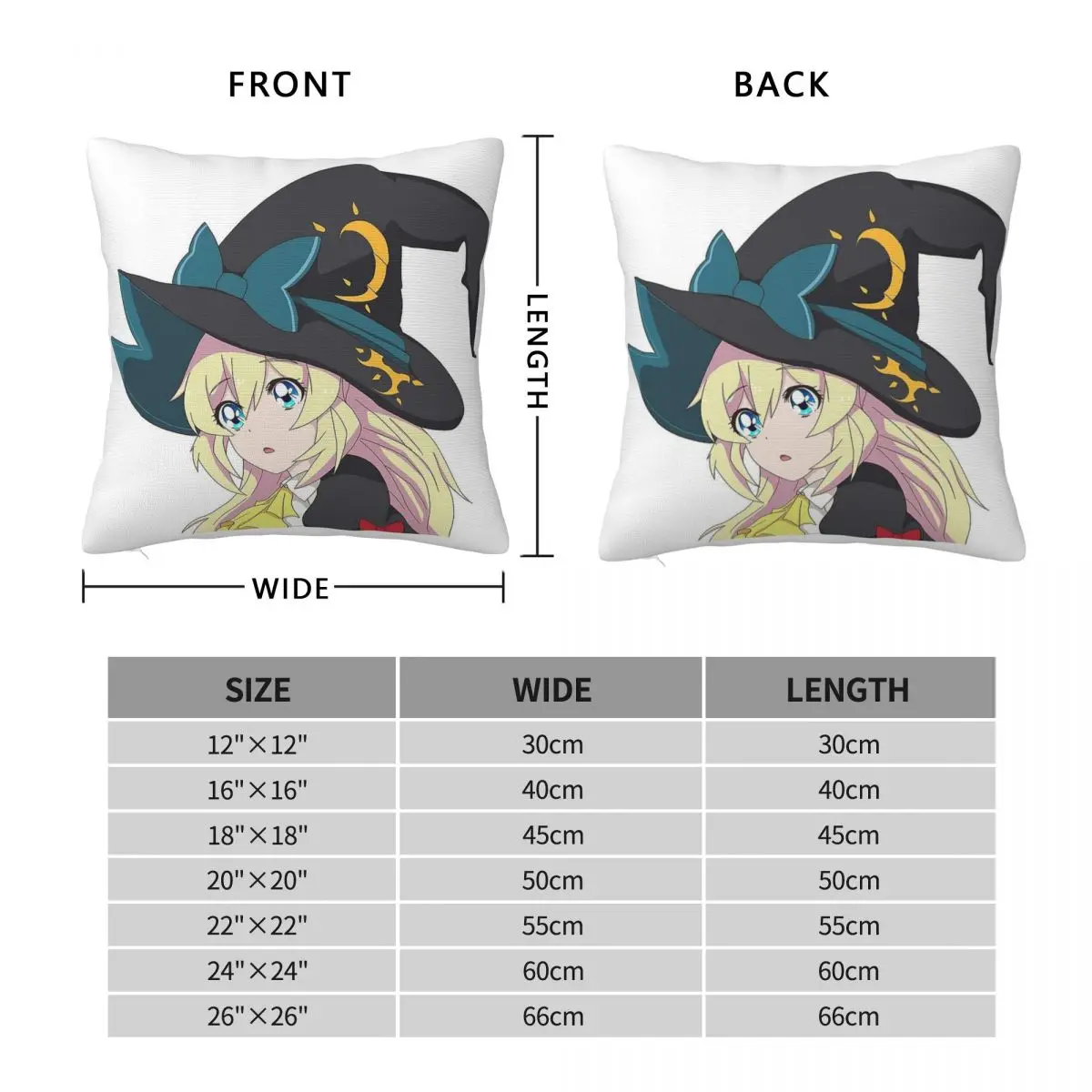 Slimes For 300 Azusa Aizawa Square Pillowcase Polyester Linen Velvet Creative Zip Decorative Home Cushion Cover