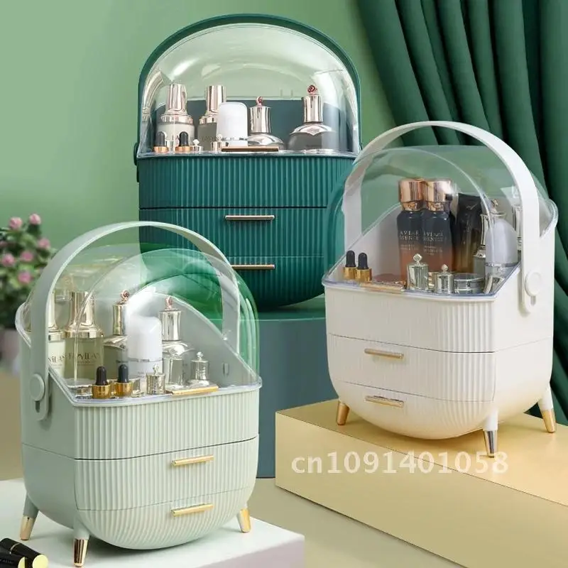 

Makeup Organizer Drawer Cosmetic Storage Box Large Capacity Skin Care Cosmetics Organizer Dressing Table Makeup Brush Holder