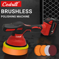 Cordless Polisher 8 Gears Digital Display Electric Polisher Auto Car Waxing Polishing Machine For Milwaukee 18V Battery