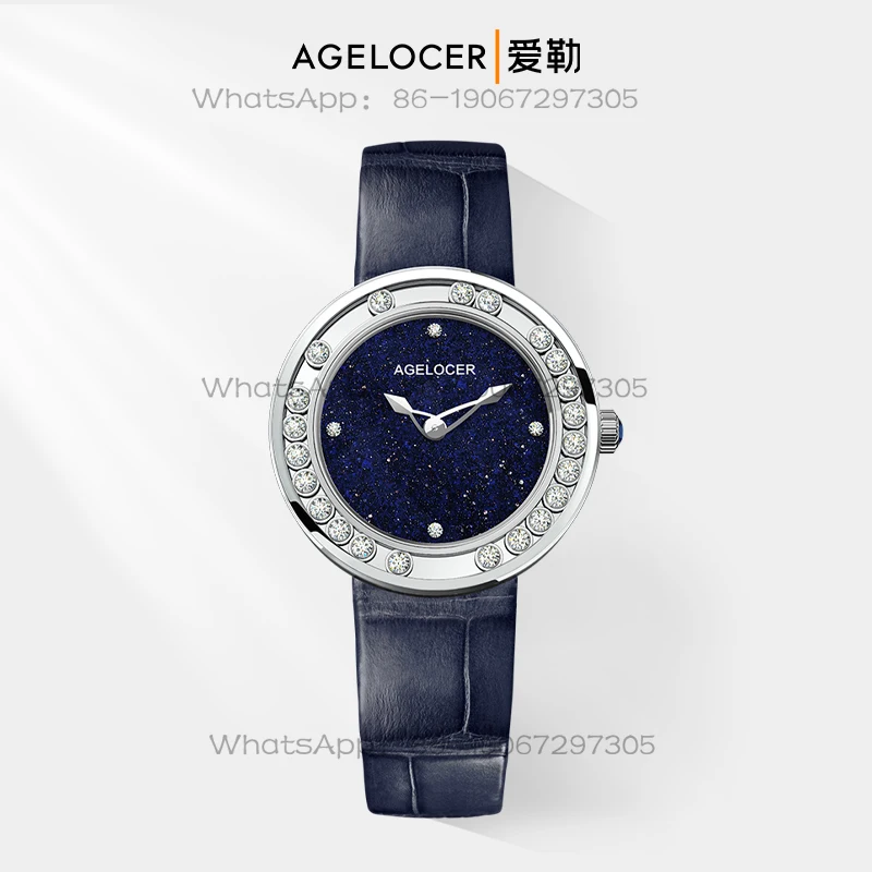 Aile AGELOCER Reloj de moda original Happy Diamond para mujer, juguetón y inteligente, regalo de cumpleaños para novia