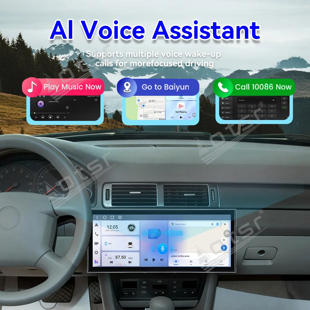 For Audi A6 S6 RS6 1997-2004 15.8 Large Screen Android Car Stereo GPS Navigation Multimedia Player Wireless CarPlay Android Auto