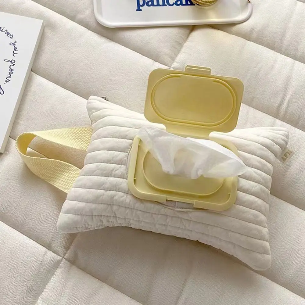 Fashion Wet Wipes Case Extraction Flip Tissue Box Baby Stroller Hanging Bag Paper Holder Storage Removable Cover Tissue Box