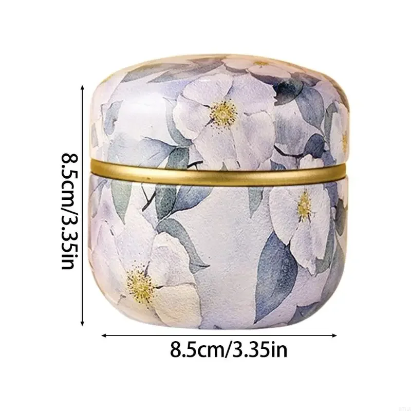 مقاومة للصدأ الشاي القصدير المحمولة صفيح صندوق تخزين مختومة الحلوى وجبات خفيفة علبة قهوة للسفر المطبخ استخدام Y5GB #6