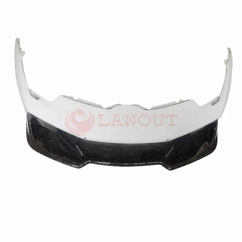 

Suitable for Lamborghini LP580 LP610 EVO Semi Carbon Fiber V-style Front Bumper