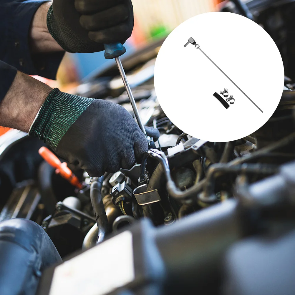 

1Set Diesel Heater Fuel Tank Standpipe Kit Corrosion Resistant Aluminum Rubber Fuel Line Hose Clip Accessories