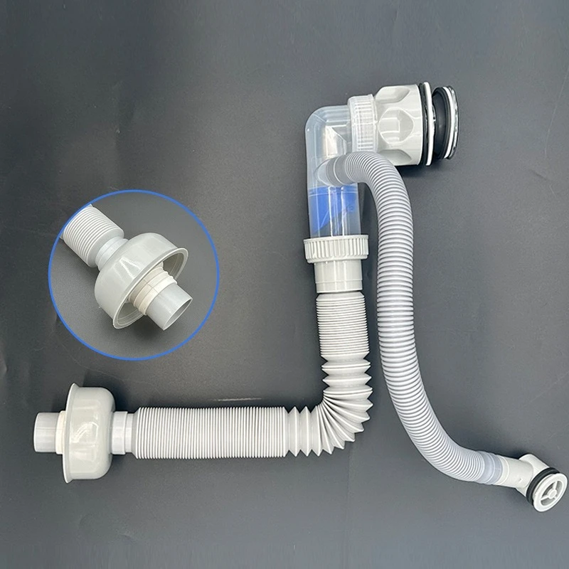 

Удлинительная труба для слива с защитой от запаха, многофункциональная универсальная сливная труба для ручной умывальника, сливная труба для раковины, аксессуары для ванной комнаты