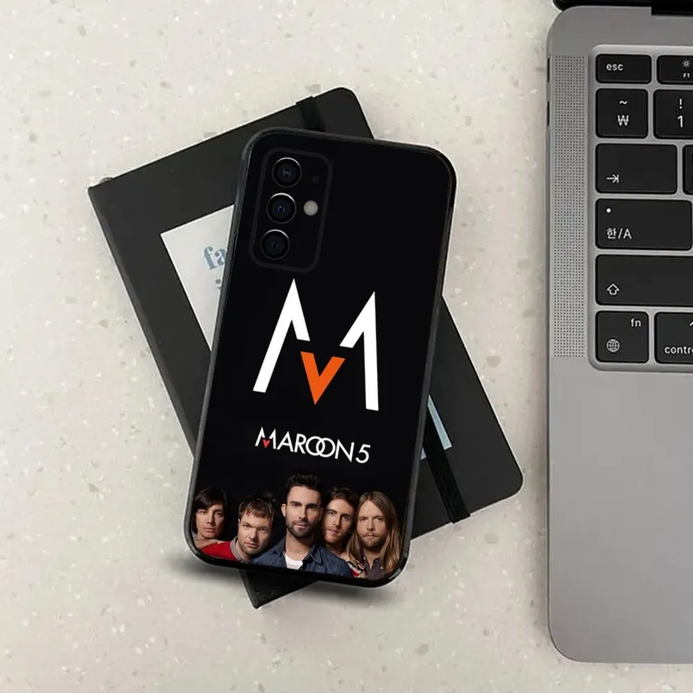 M-Maroon 5 band Phone Case For Samsung S24,S21,S22,S23,S30,Ultra,S20,Plus,Fe,Lite,Note,10,9,5G Black Soft Cover