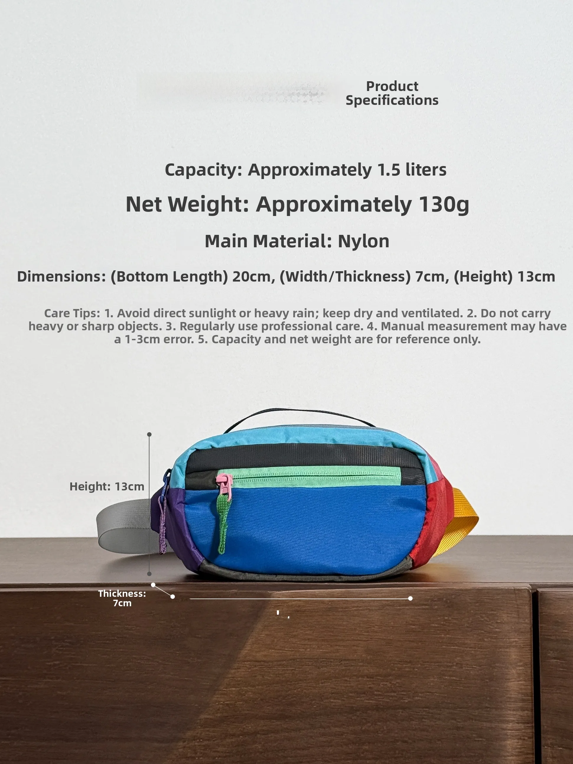 Fashionable Climbing Outdoor Travel Couple's Color Block Crossbody Bag Gudi 15L Alpaca Dopaamine Chest Waist Bag Soft Nylon