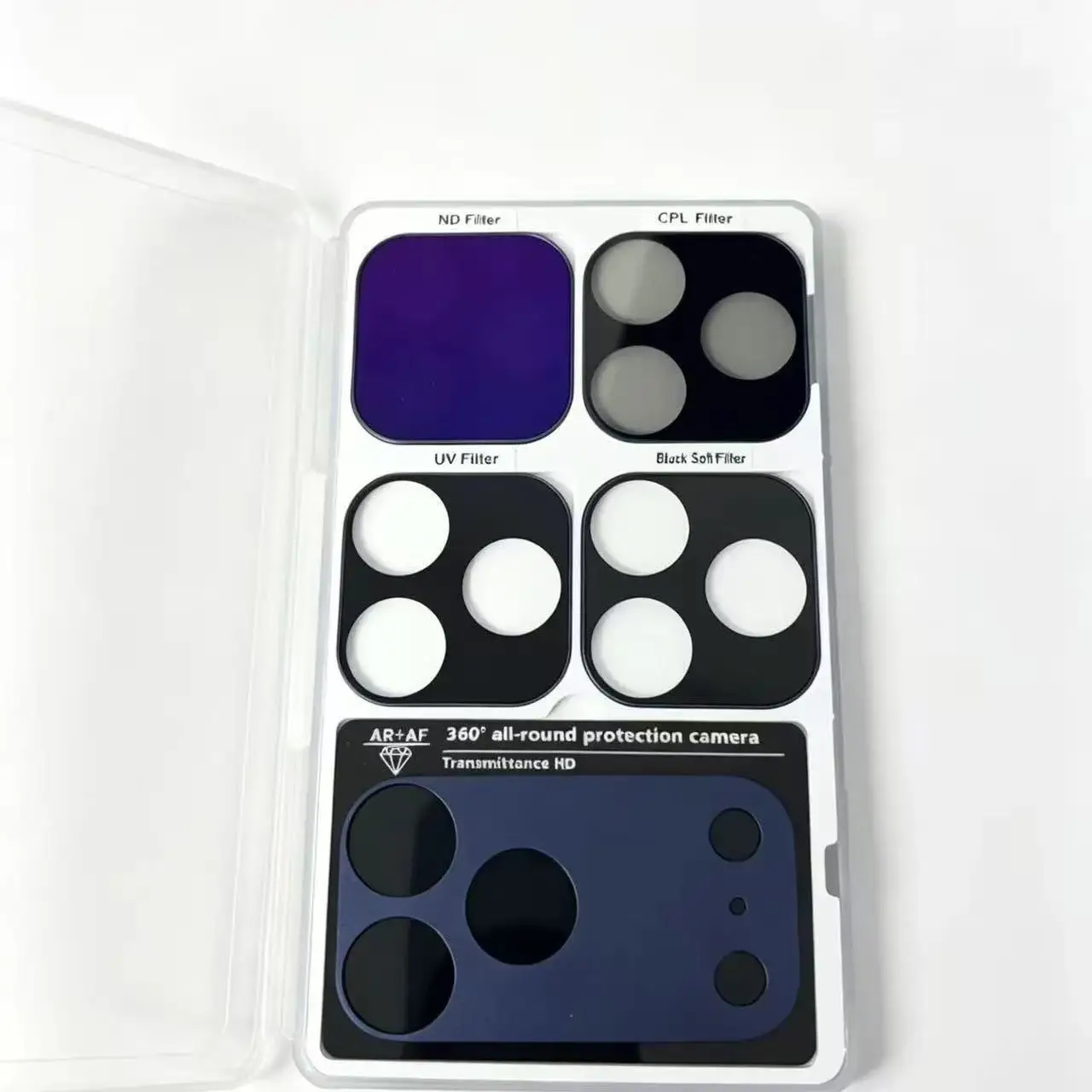 AR+AF Process ND 32 Filter Magnetic Armor HD Lens for iPhone 17 18 Pro Max 18 17Pro Ultra-Thin Camera Lens Protector Metal Frame