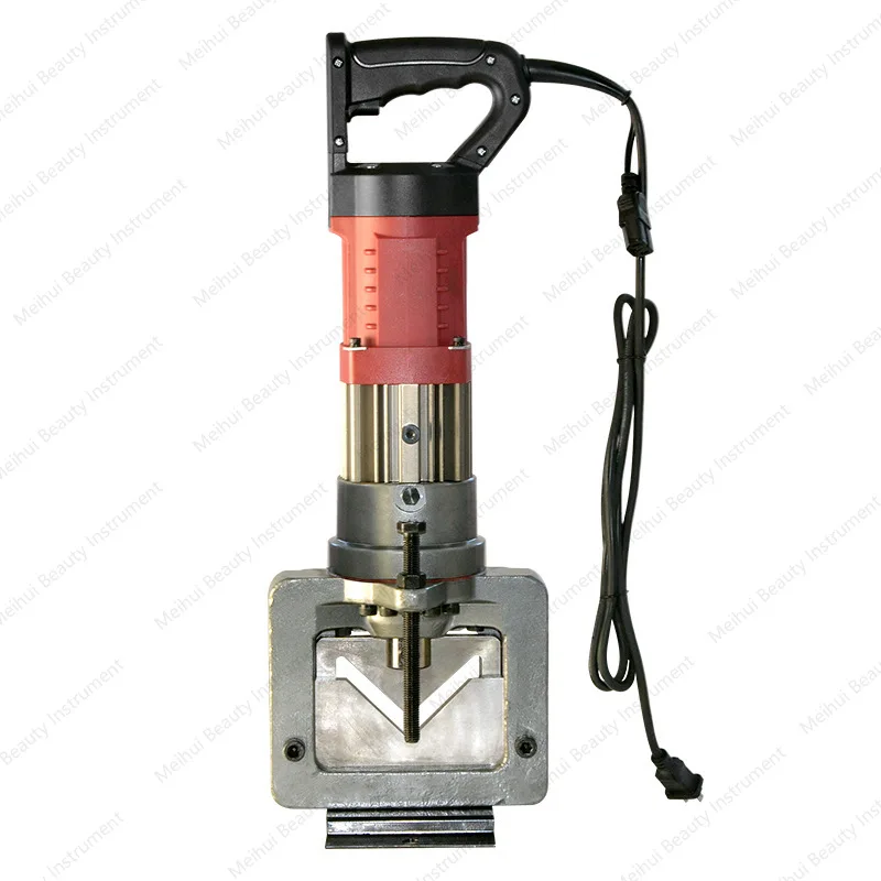 

Электрический угловой штамповочный станок для стальных каналов и портативный угловой станок для резки и снятия фасок, можно ударать 8, толщина