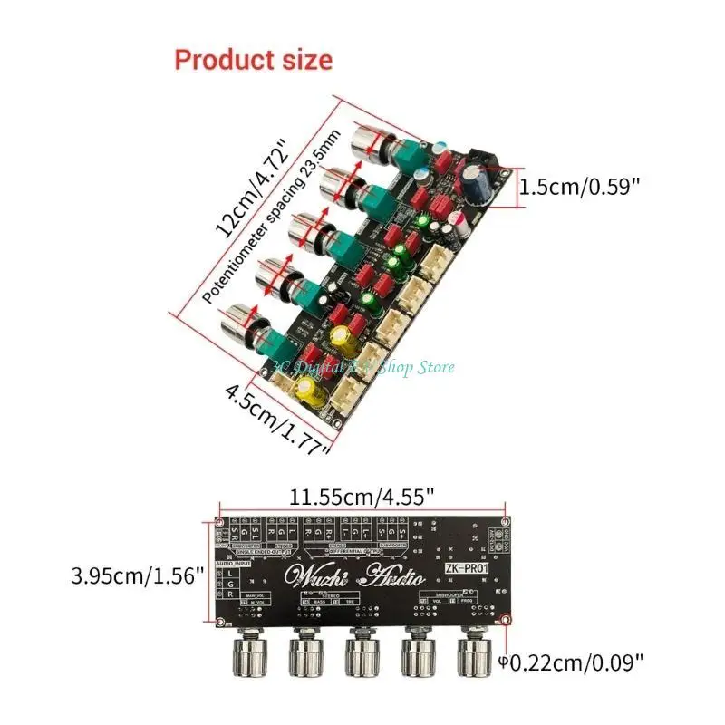 E74D Pro1 Hifi Preamp Tone Board لأنظمة الصوت المنزلية والمسارح المنزلية مع ضبط جيد للموسيقى والصوت البصري المذهل #6