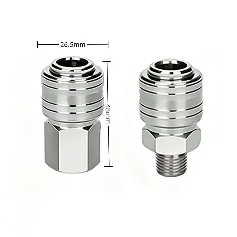 2/10 Pcs Euro Air Compressor Fitting Kit 1/4