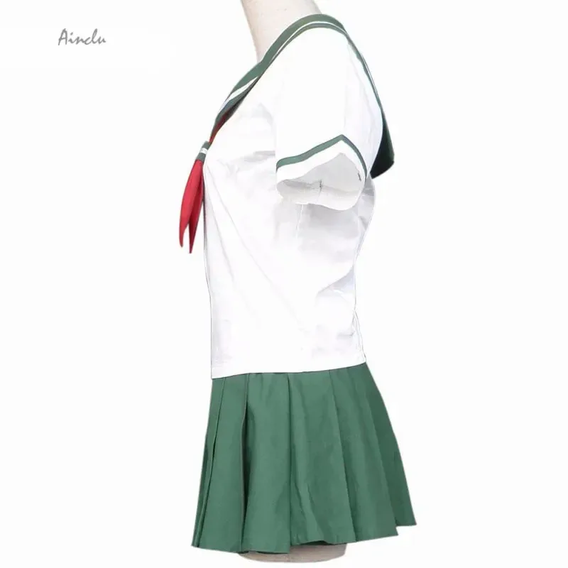 

asdh8@Ainclu InuYasha Feudal Fairy Tale Kagome Higurashi Cosplay Costume Anime Cosplay Cosplay Suits School Uniforms short Sleev