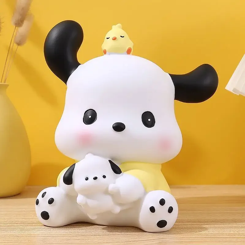 Pochacco-Tirelire de Dessin Animé Kawaii Sanurgente Ins pour Enfant, Boîte de Rangement Créative Mignonne de Grande Capacité pour Jouets, Cadeaux