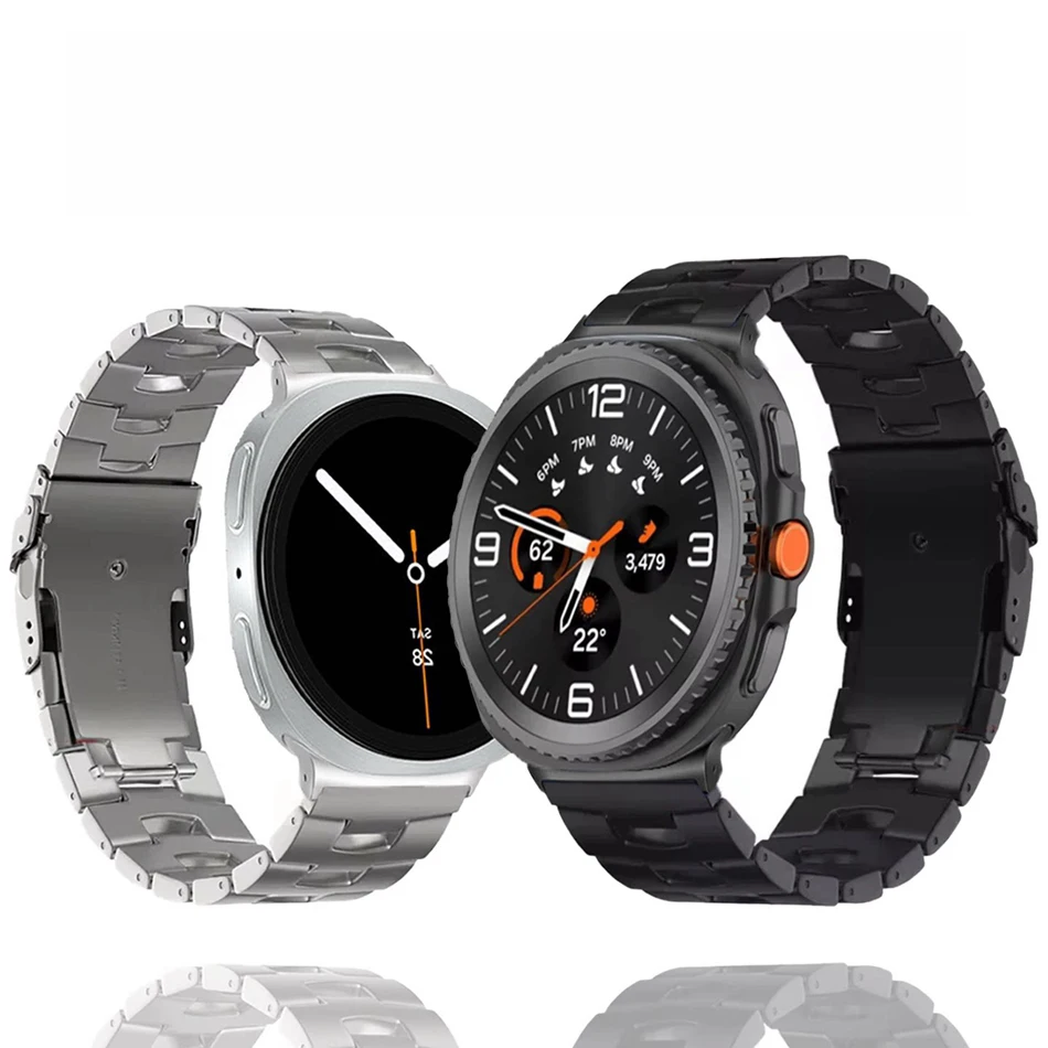 Pure Titanium Strap For Samsung Galaxy Watch 9 8 40mm 44mm Galaxy 8 Classic 46mm Oracle Bone Script Style Lightweight Watch Band