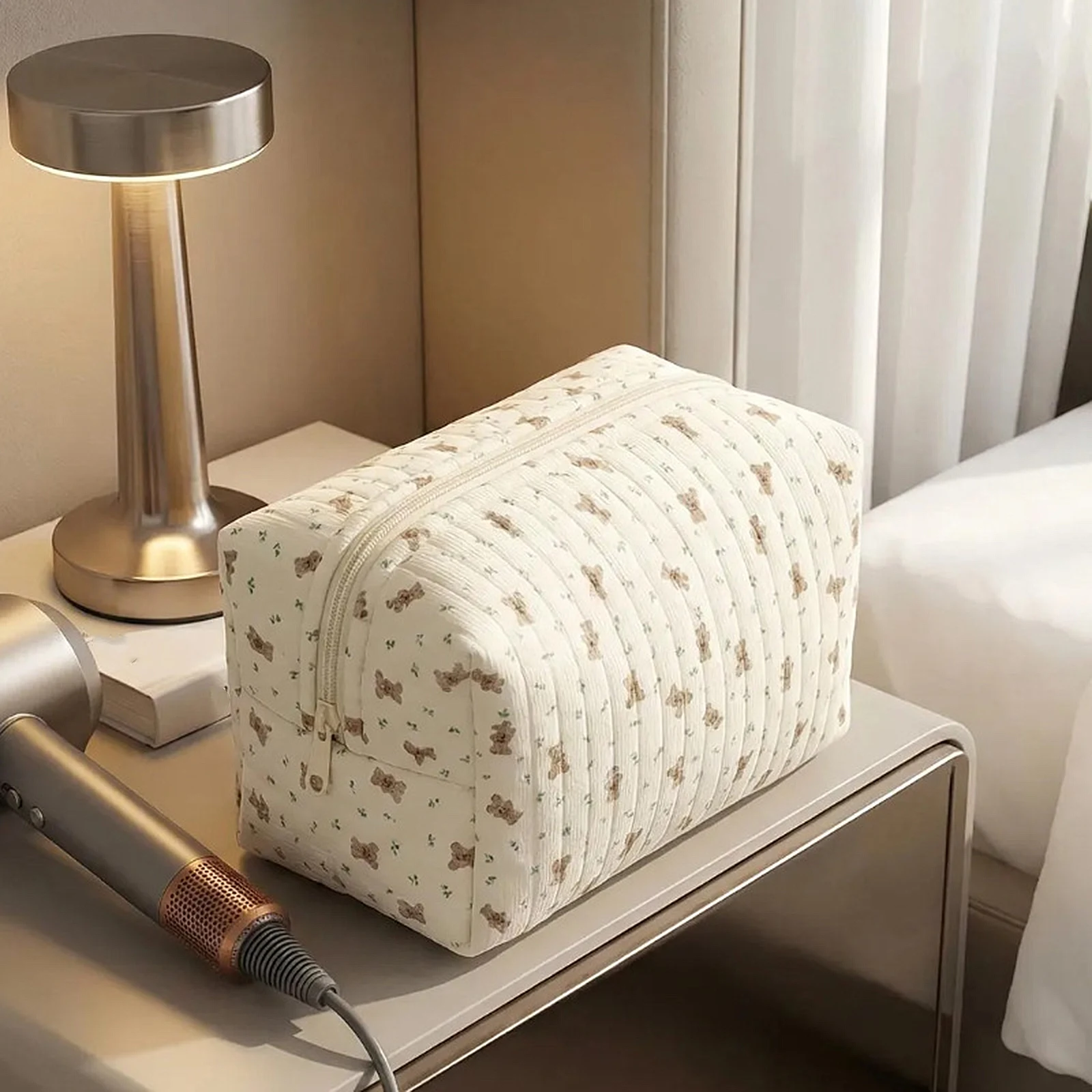 

Дорожная косметичка на молнии с несколькими отделениями, пеналы для ручек, органайзер для косметики, большой объем, для женщин, девушек