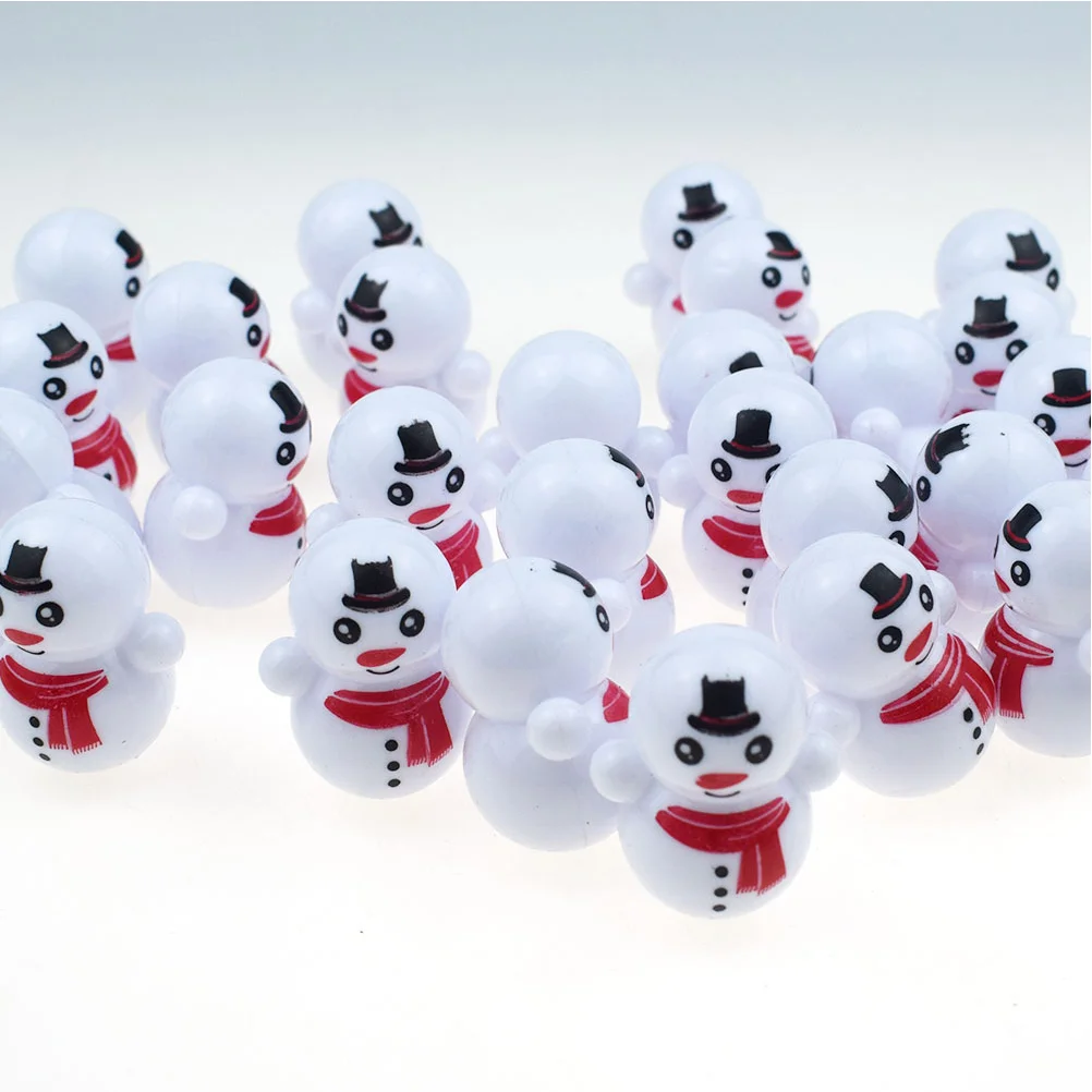 25 Pcs Toy Tumbler Snowman Kids Tumblers Miniature Poly Baby White The Wiggles Toys